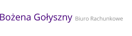Logo - Bożena Gołyszny - Biuro Rachunkowe